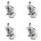 Service Caster 4 Inch Nylon Wheel Swivel 12mm Threaded Stem Caster Set with Brake SCC SCC-TS20S414-NYS-TLB-M1215-4 - alternate 1